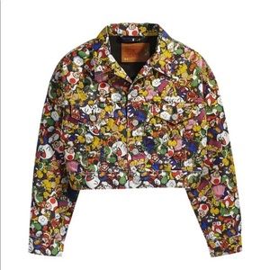 🍃Levi’s Super Mario Cropped Denim Jean Jacket
